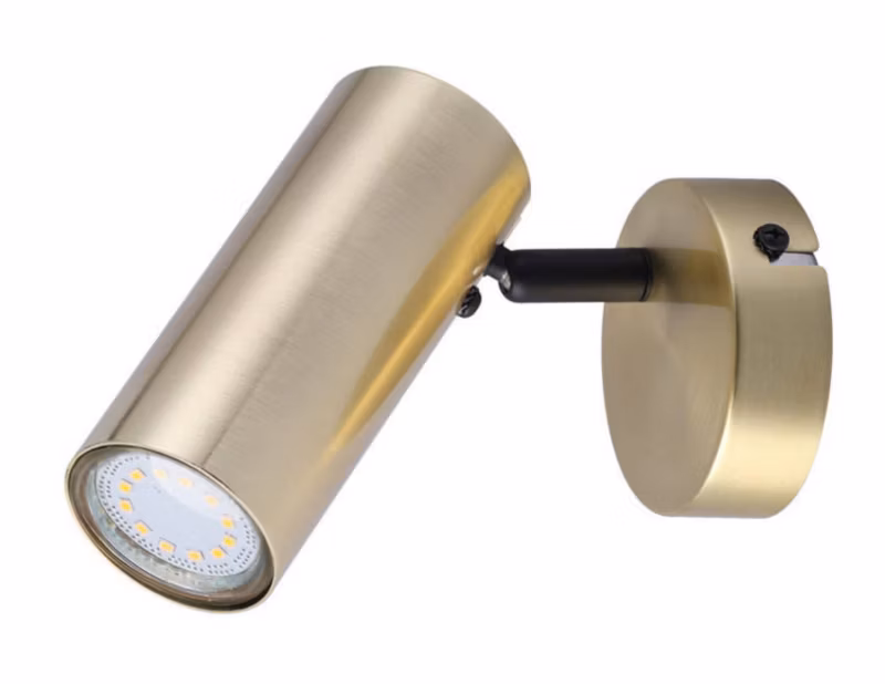 Kinkiet ścienny Candellux Colly mosiądz-złoty-czarny 1 x GU10 x 15W IP20 wym: 14 x 16 x 8 cm – 1 szt.