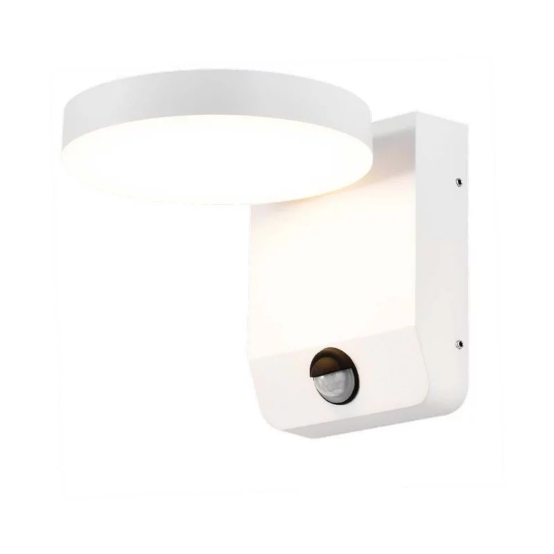 Kinkiet zewnętrzny z czujnikiem V-TAC 11020S biały LED 17W 4000K 2480lm IP65 wym: 16 x 16 x 20,6 cm aluminium – 1 szt.