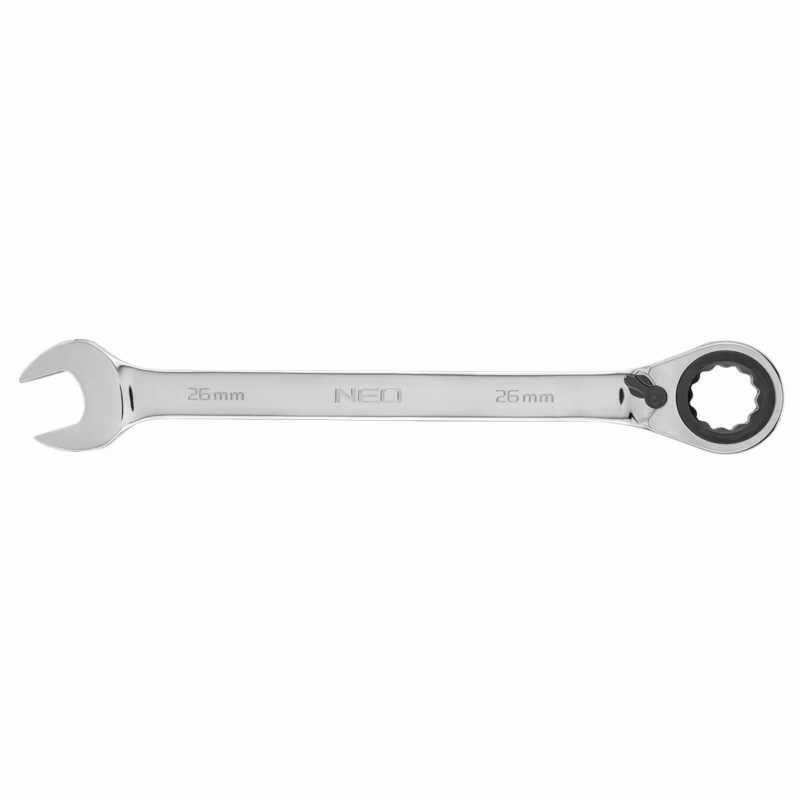 Klucz płasko-oczkowy NEO TOOLS z grzechotką i przełącznikiem 26 mm 1 szt