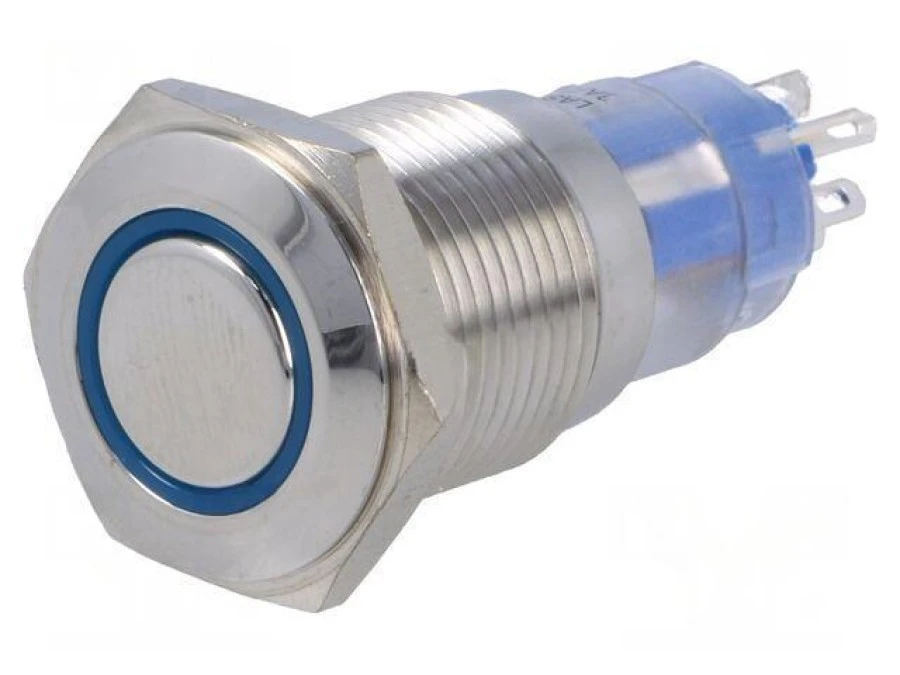 Przełącznik wandaloodporny Poz: 2 DPST 3A/250VAC OFF‑ON 12VDC MP0045/1E2BL012