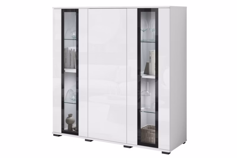 Komoda MINIO go for it FARO 120 cm biały/biały połysk,1 szt.