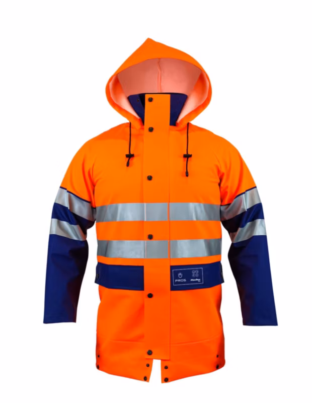 Kurtka dwukolorowa PROS model 400 R Pomarańczowy fluorescencyjny/Niebieski 48 1 szt.