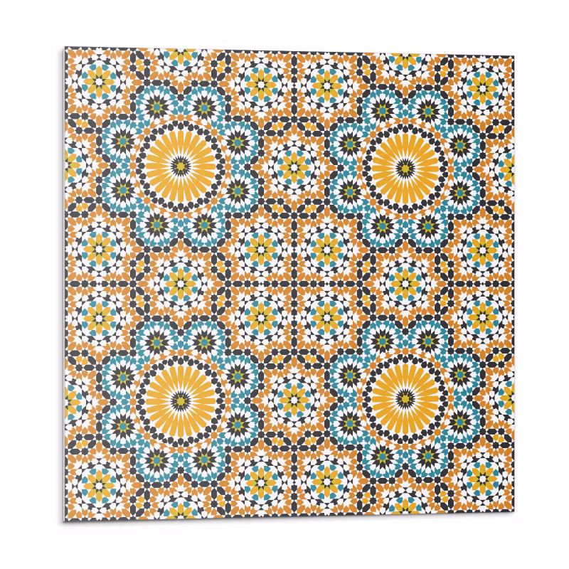 Kafelki samoprzylepne Wallfluent 20×20 cm Kwintesencja mozaiki w kwiatowej odsłonie 20 szt.