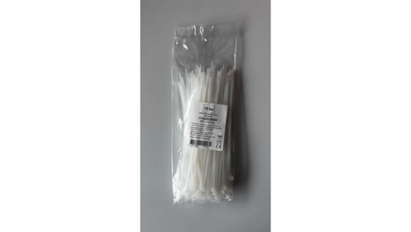 Opaska kablowa 100×2,5 biała ITAline ITA025100W /100szt./