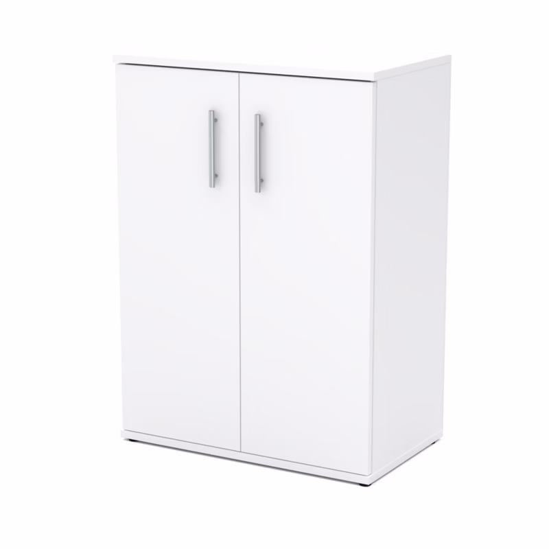 Komoda Hurtownia-Mebli 2 Drzwi Dual 60cm Biały Mat Biały Mat 60x35x84,3 cm 1szt.