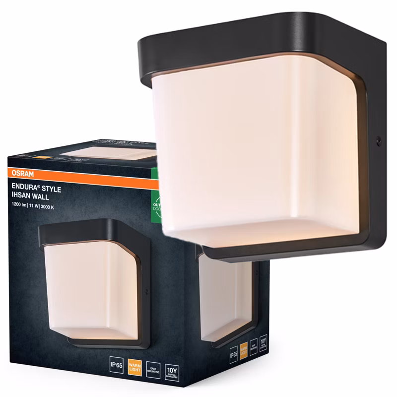 Kinkiet Ogrodowy Endura Osram Lampa LED 11W 550lm 3000K Szary IP65 1 szt.