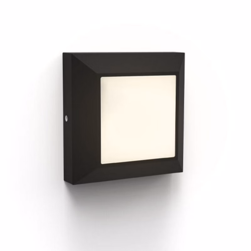 Kinkiet ścienny zewnętrzny Lutec Helena czarno-biały LED 4.5W 3000K 200lm IP54 wym: 10,1 x 10,1 x 4507 cm aluminium – 1 szt.