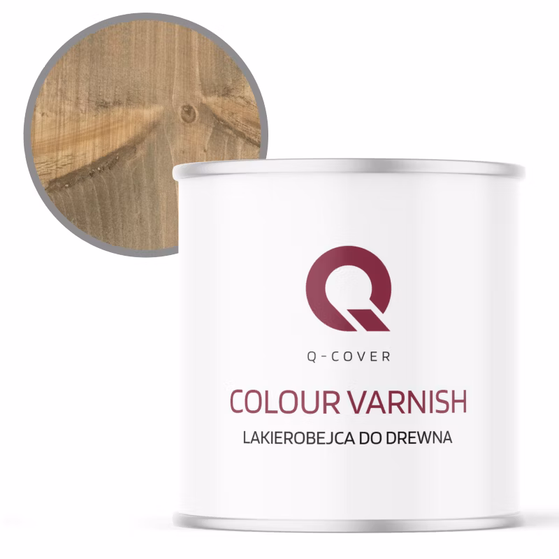 Lakierobejca do Drewna 3w1 Q-Cover Szary złamany w beż RAL7006 Satyna 2.5L