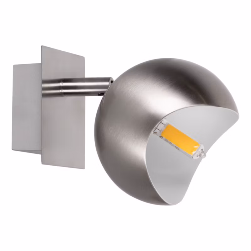 Kinkiet SPOT Light 1xG9 Max.28W Elegancka Satyna z Akcentem Bieli, Polski Producent, 1 szt.
