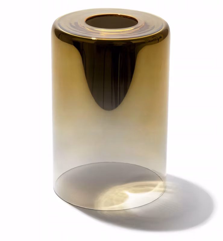 Klosz do lampy wiszącej Light Home LH Hella E27 złoty szklany 15x10cm 1szt.