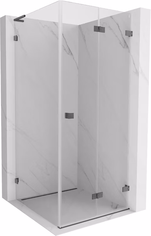 Kabina prysznicowa Mexen Lunar-F L gun gray 90×90 cm 1 szt.
