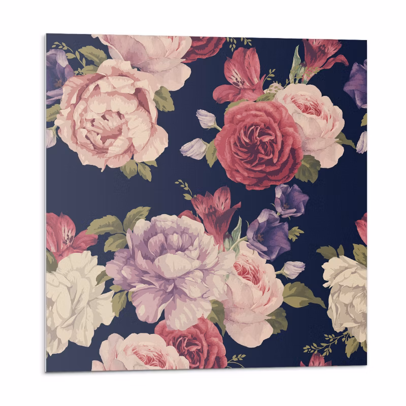 Kafelki samoprzylepne Wallfluent 30×30 cm Kwiatowy design 9 szt.