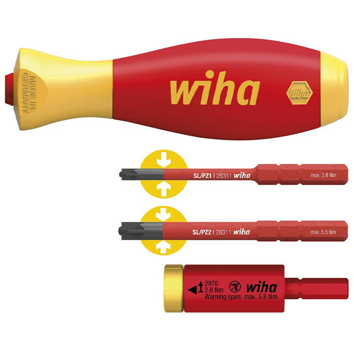 Wkrętak izolowany Wiha 41478 – z adapterem dynamometrycznym