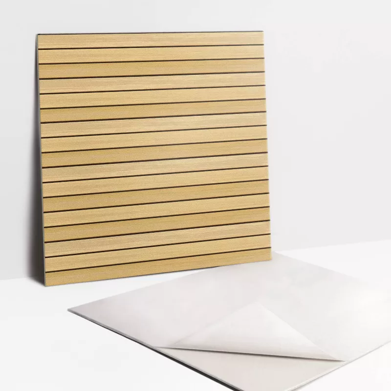 Kafelki samoprzylepne Tulup 30×30 cm Jasne drewniane deski 9 szt.