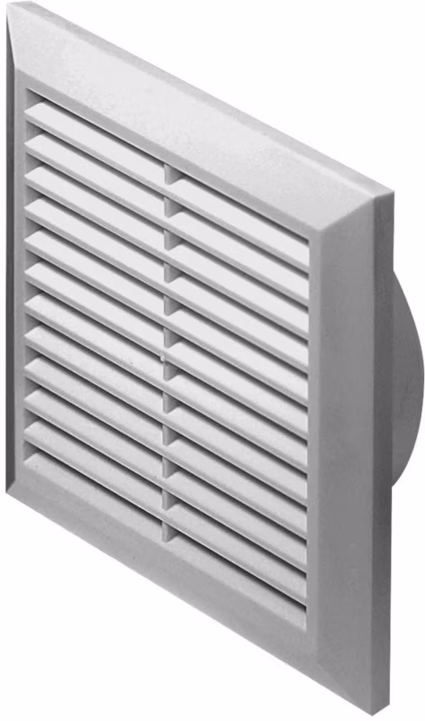Kratka wentylacyjna Awenta Classic 200×200 mm biała, z siatką, montaż podtynkowy, 1 szt.