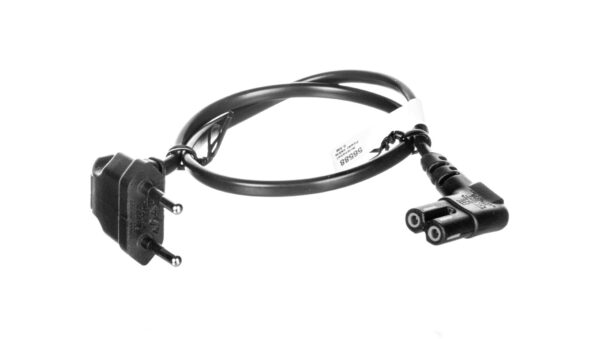 Kabel zasilający kątowy EURO (radiowy) CEE 7/16 – IEC 320 C7 0,5m 56588