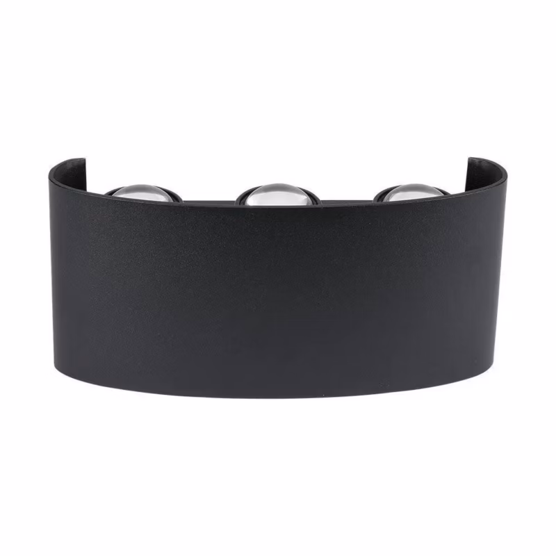 Kinkiet V-TAC Vt-846 czarny góra-dół LED 6W 3000K 630lm IP54 wym: 4 x 17 x 8 cm – 1 szt.