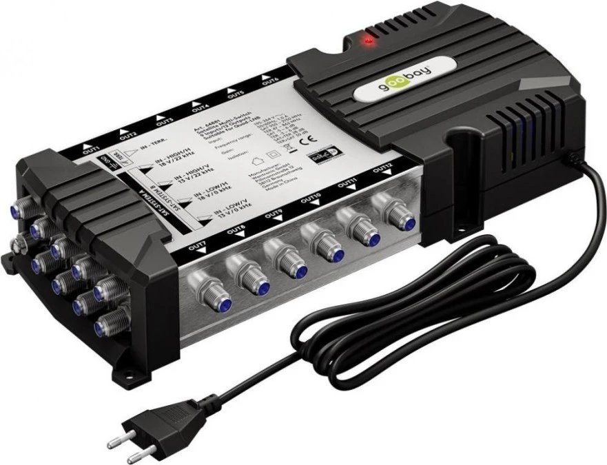 Przełącznik multiswitch Sat 9 wejść/12 wyjść, 64881