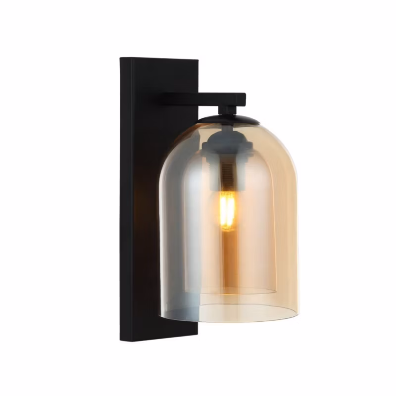 Kinkiet Light Prestige ELARIS bursztynowy 1xE27x15W wym:31x15x19cm IP20 -1 szt.