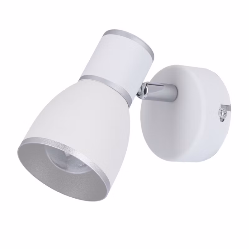 Kinkiet ścienny Candellux Fido biały chromowany 1 x E14 x 40W IP20 wym: 11 x 13 x 8 cm – 1 szt.