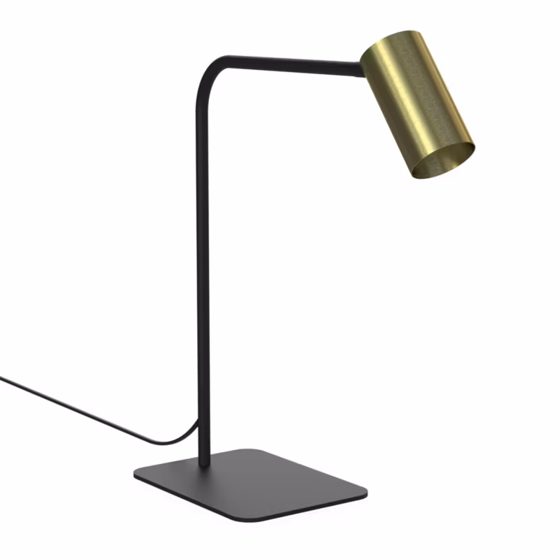 Lampa biurkowa Nowodvorski Lighting Mono czarno-złota 1 x GU10 x 10W IP20 wym: 45 x 32 x 38.5 cm metal – 1 szt.