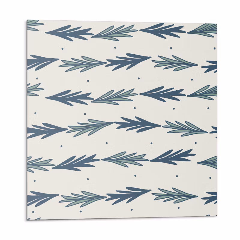 Kafelki samoprzylepne Wallfluent 30×30 cm Regularny motyw liści na stylowym tle 9 szt.