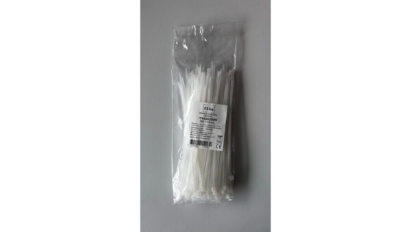 Opaska kablowa 290×4,8 biała ITAline ITA048290W /100szt./