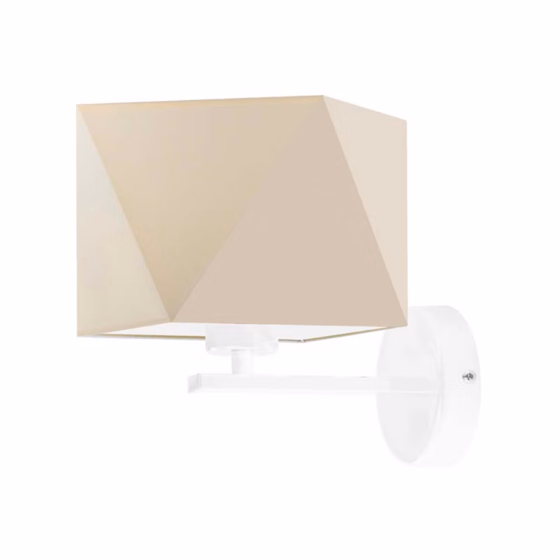 Kinkiet Volta Light Factory Simple Biały/Ecru Abażur 1xE27 1szt. 5903628522051