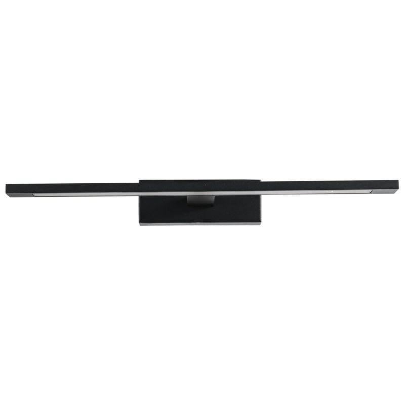 Kinkiet ścienny Light Prestige Isla czarny LED 12W 4000K 840lm IP44 wym: 5 x 41 x 14 cm – 1 szt.