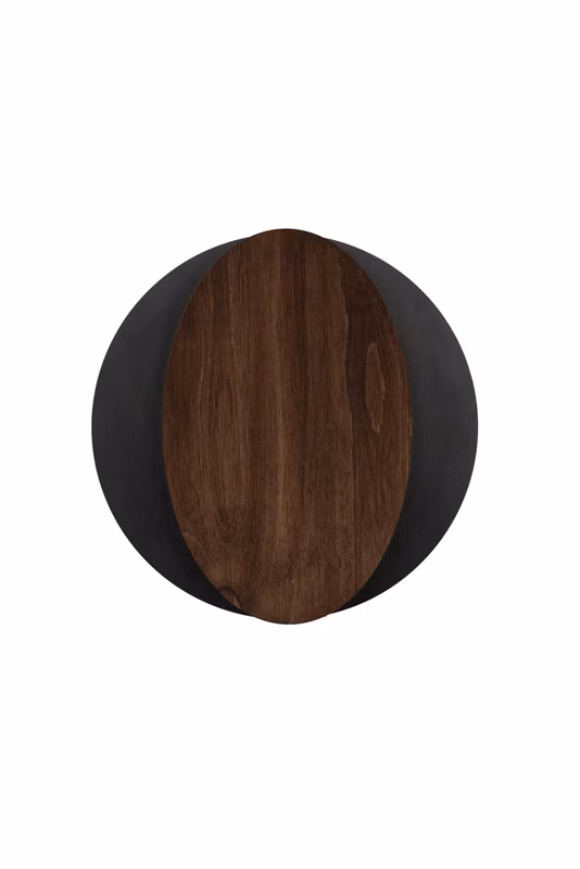 Kinkiet ścienny Sigma Lighting Ovo czarno-brązowy styl nowoczesny 2 x G9 x IP20 wym: 26 x 26 x 5,5 cm – 1 szt.