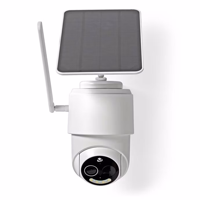 Kamera zewnętrzna bateryjna Nedis Smartlife 4G, IP65 czujnik ruchu, night vision, panel solarny – 1 szt.