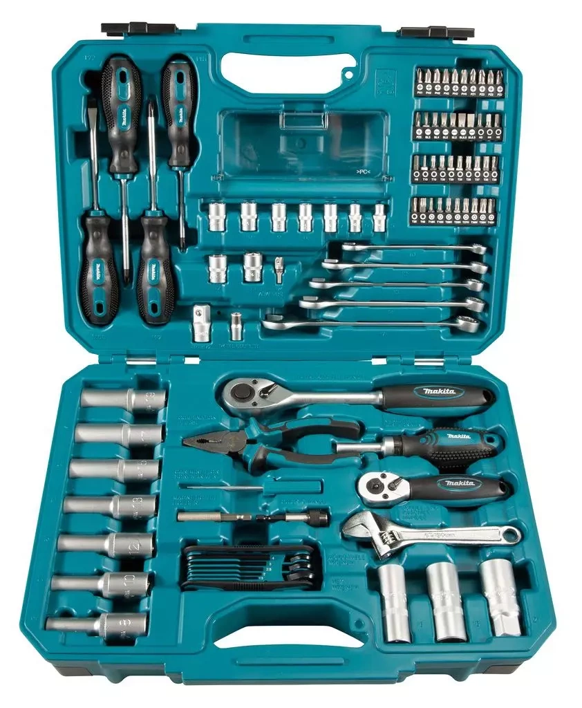 Zestaw 87 szt. narzędzi ręcznych Makita E-08458