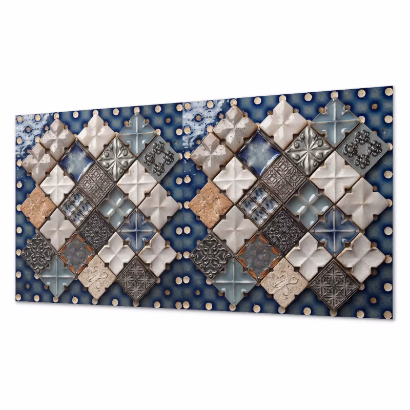 Komplet Kafelków PCV ArtPrintCave 40×20 cm Wzór mozaiki z kafli 10 szt.