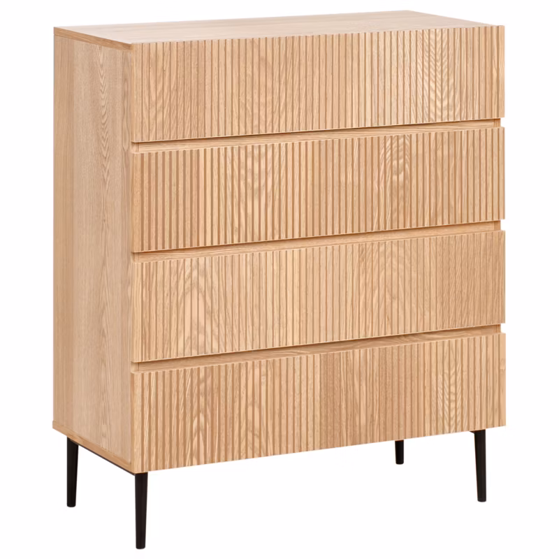 Komoda 4 szuflady Blythe Jesion naturalny 1 szt.