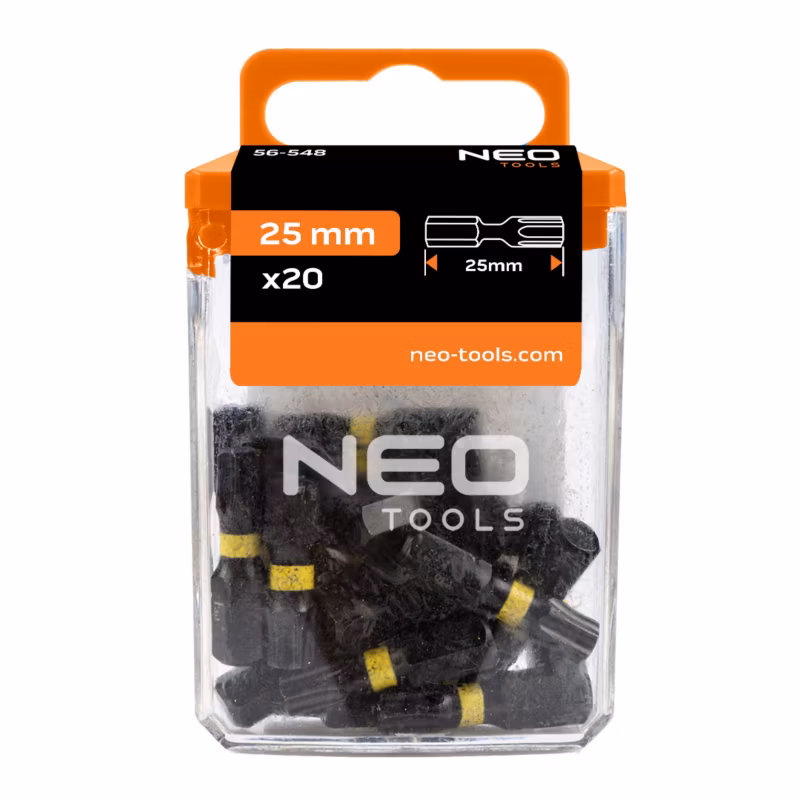 Końcówki wkrętakowe NEO TOOLS, 20 szt. 1 kpl 5906692007509