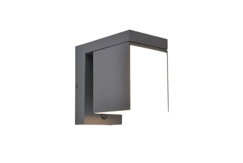 Kinkiet zewnętrzny Lutec PRIMA szary i odcienie szarości LED 9.5W 3000K 400lm IP54 wym:13,5x10x16cm – 1 szt.
