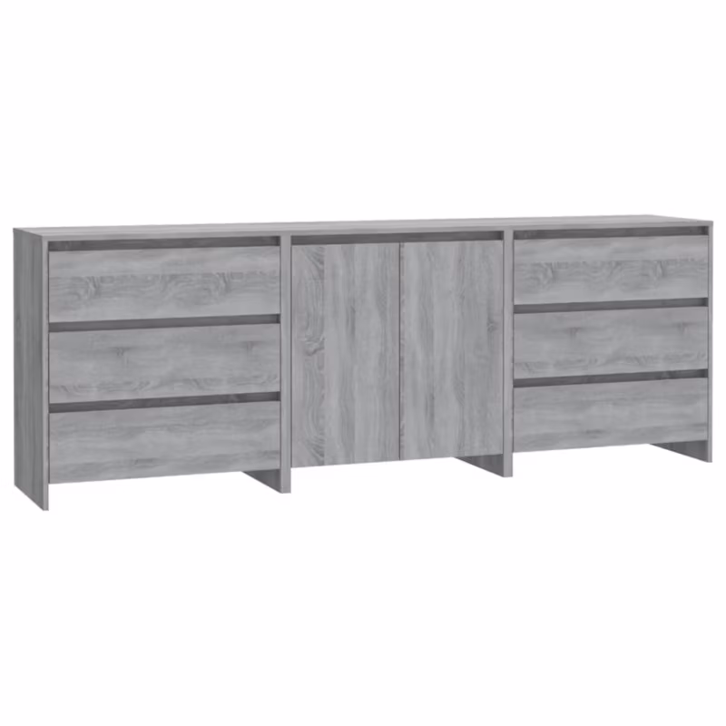Kredens vidaxl 3098071 szary 3 szt