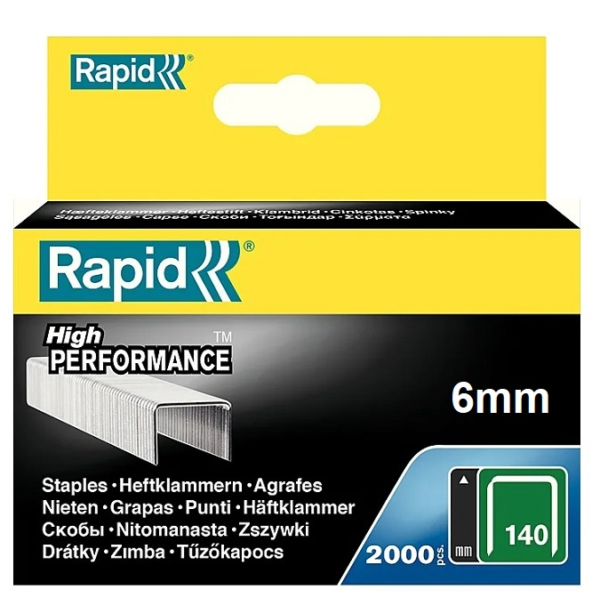 Zszywki z cienkiego drutu 6 mm TYP 140 RAPID 11905731