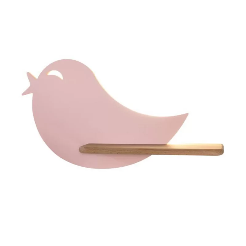 Kinkiet ścienny Candellux Bird rożowo-jasne drewno LED 4W 4000K 250lm IP20 wym: 21,5 x 40 x 12 cm – 1 szt.