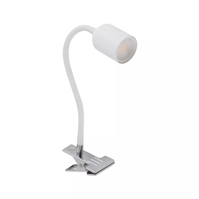 Lampa biurkowa TK-Lighting Top biała 1 x GU10 x 5W IP20 wym: 35 x 6 x 20 cm metal – 1 szt.