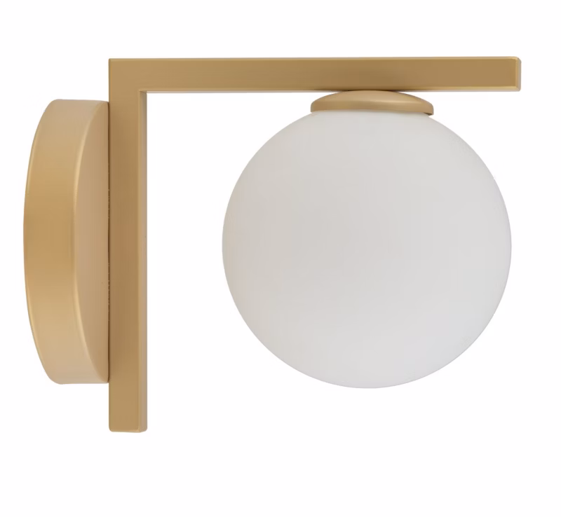 Kinkiet ścienny Sigma Lighting Andy złoty beo-biały styl nowoczesny 1 x G9 x IP20 wym: 23 x 19 x 14 cm – 1 szt.