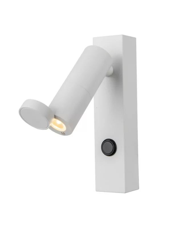 Kinkiet ścienny do czytania Light Prestige MIRI biały LED 3W biały ciepły 3000K 229lm IP20 – 1 szt.