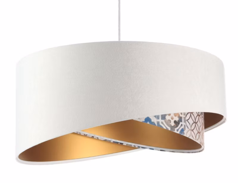 Lampa Bps Koncept wisząca ALBIT GOLD biała/złota 1 szt