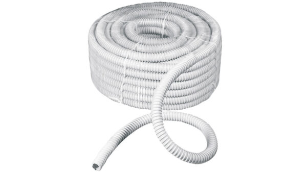 Rura spiralna wysokoelastyczna szara PVC fi22 ECGFE22 /30m/