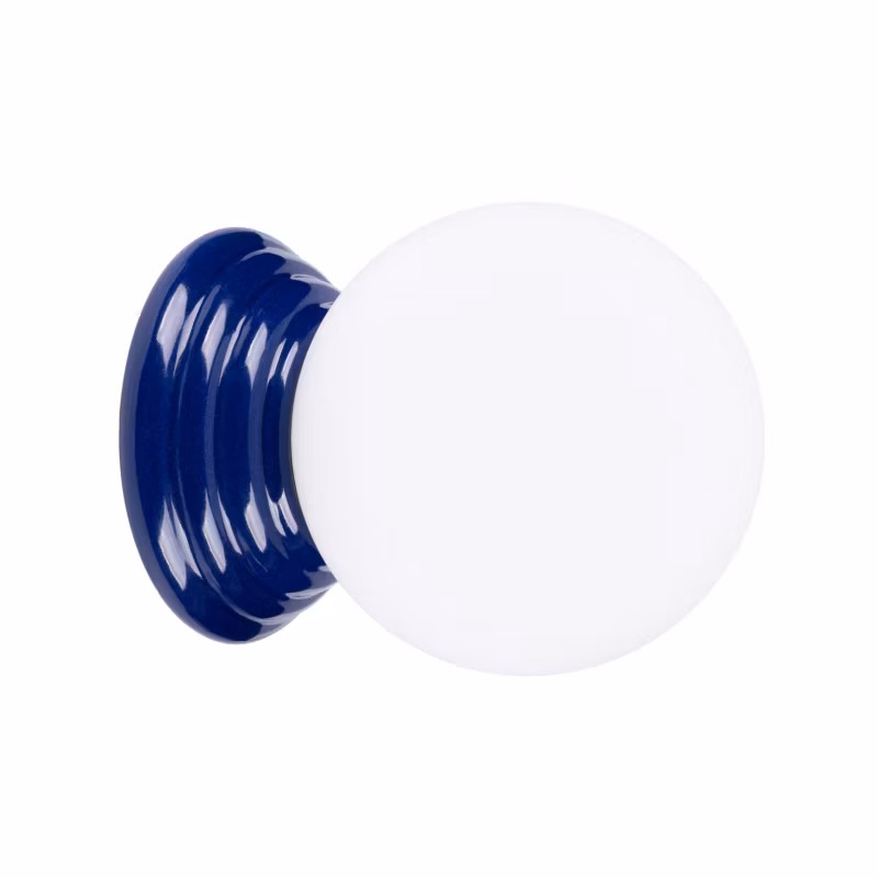 Kinkiet ścienny ceramiczny szkliwiony Sollux Lighting ZORI ultramaryna 1xG9x15W IP44 – 1 szt.