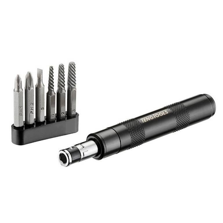 Zestaw kluczy nasadowych Teng Tools IDSE7 – chwyt kwadratowy 1/4″