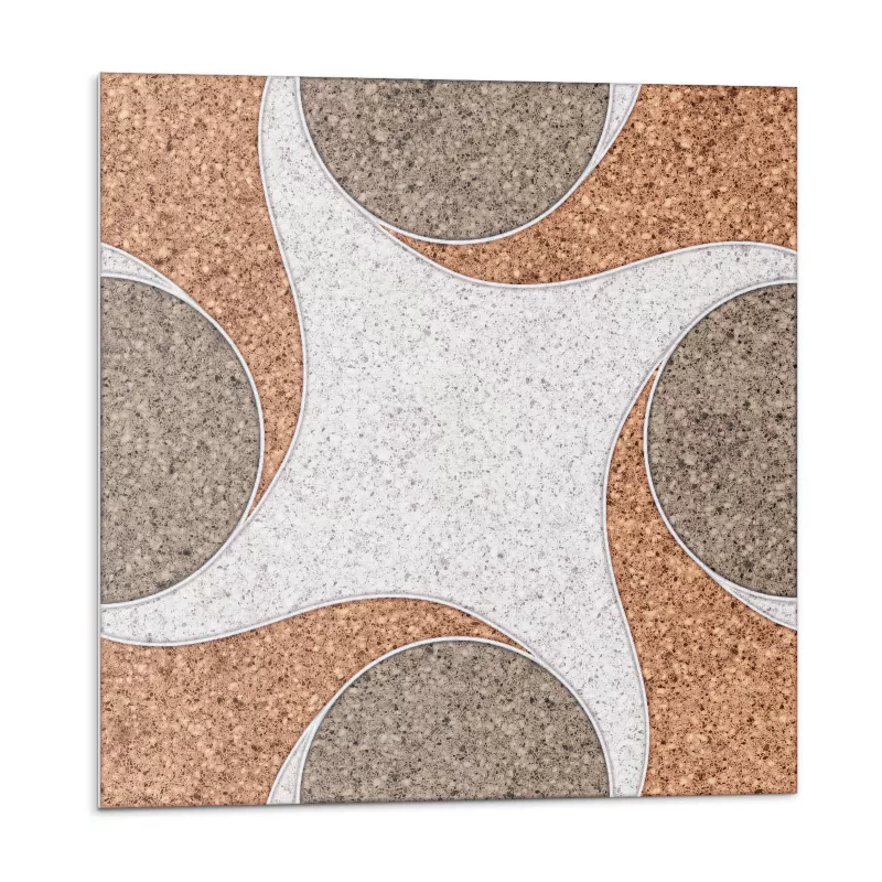 Kafelki samoprzylepne Wallfluent 20×20 cm Wzór falujący w okręgi 20 szt.