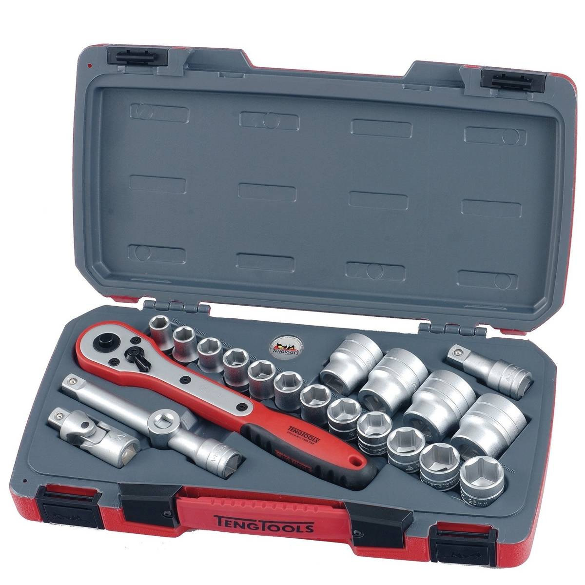 Zestaw nasadek Teng Tools T1221-6 z chwytem kwadratowym 1/2″ – 21 elementów