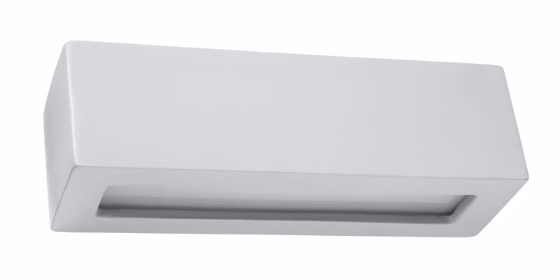 Kinkiet ścienny Sollux Lighting Vega szaro-biały 1 x E27 x 60W IP20 wym: 10 x 32 x 10 cm – 1 szt.