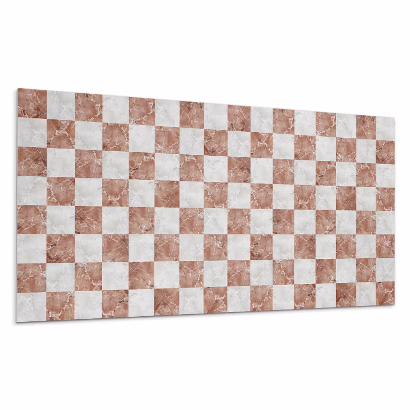 Kafelki samoprzylepne Wallfluent 60×30 cm Elegancka szachownica w marmurowym wydaniu 6 szt.